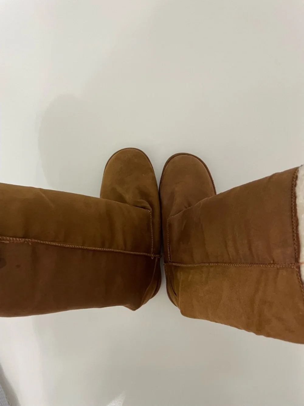 Gander Mountain Brown Furry Winter Suede-like Boots, Women's size 7